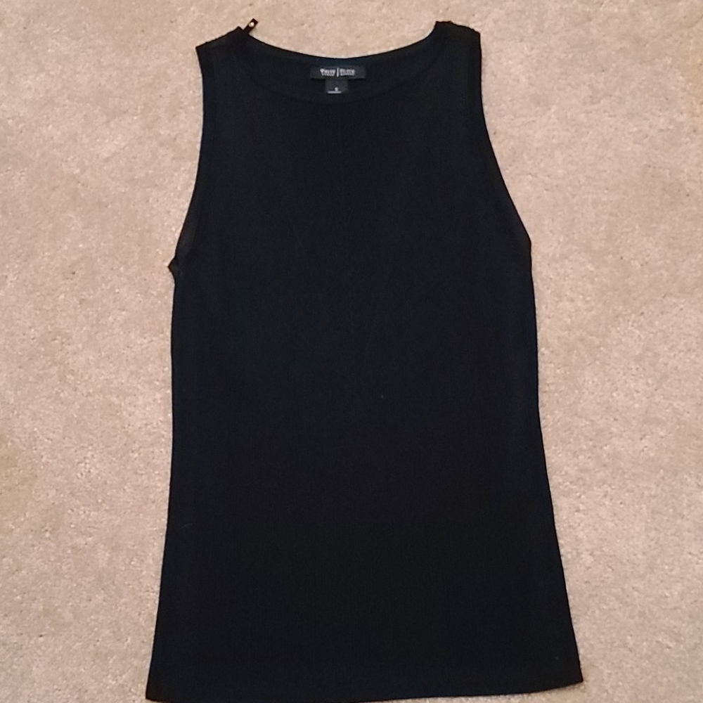 WHBM Black Sleeveless Sweater